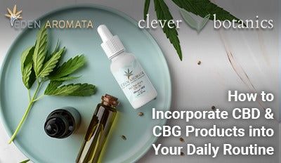 How to Incorporate CBD and CBG Products into Your Daily Routine