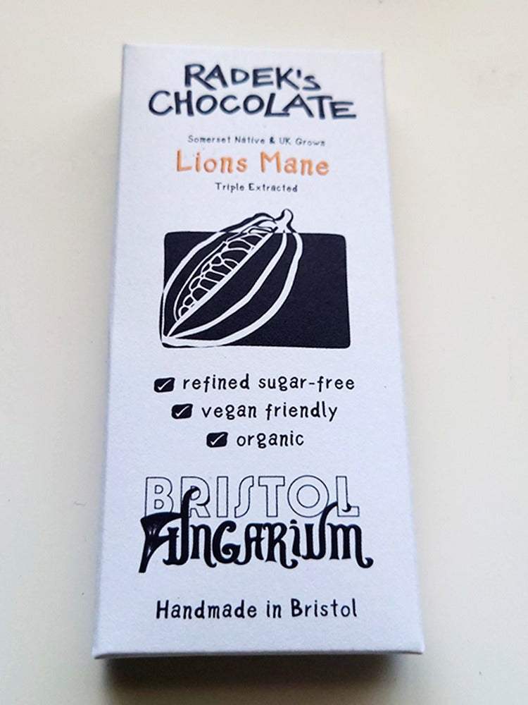 Dark / Lucuma Milk / Radeks Lions Mane Chocolate  with 35mg of CBD at £3.20 after discount