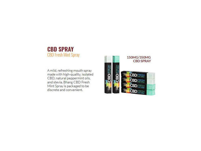 350 mg CBD Fresh Mint Spray by Bhang