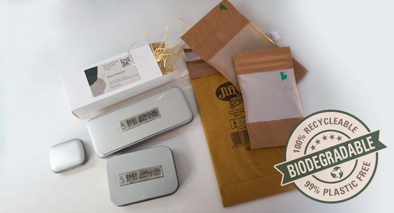 Biodegradable packaging for CBD Hemp Flowers UK